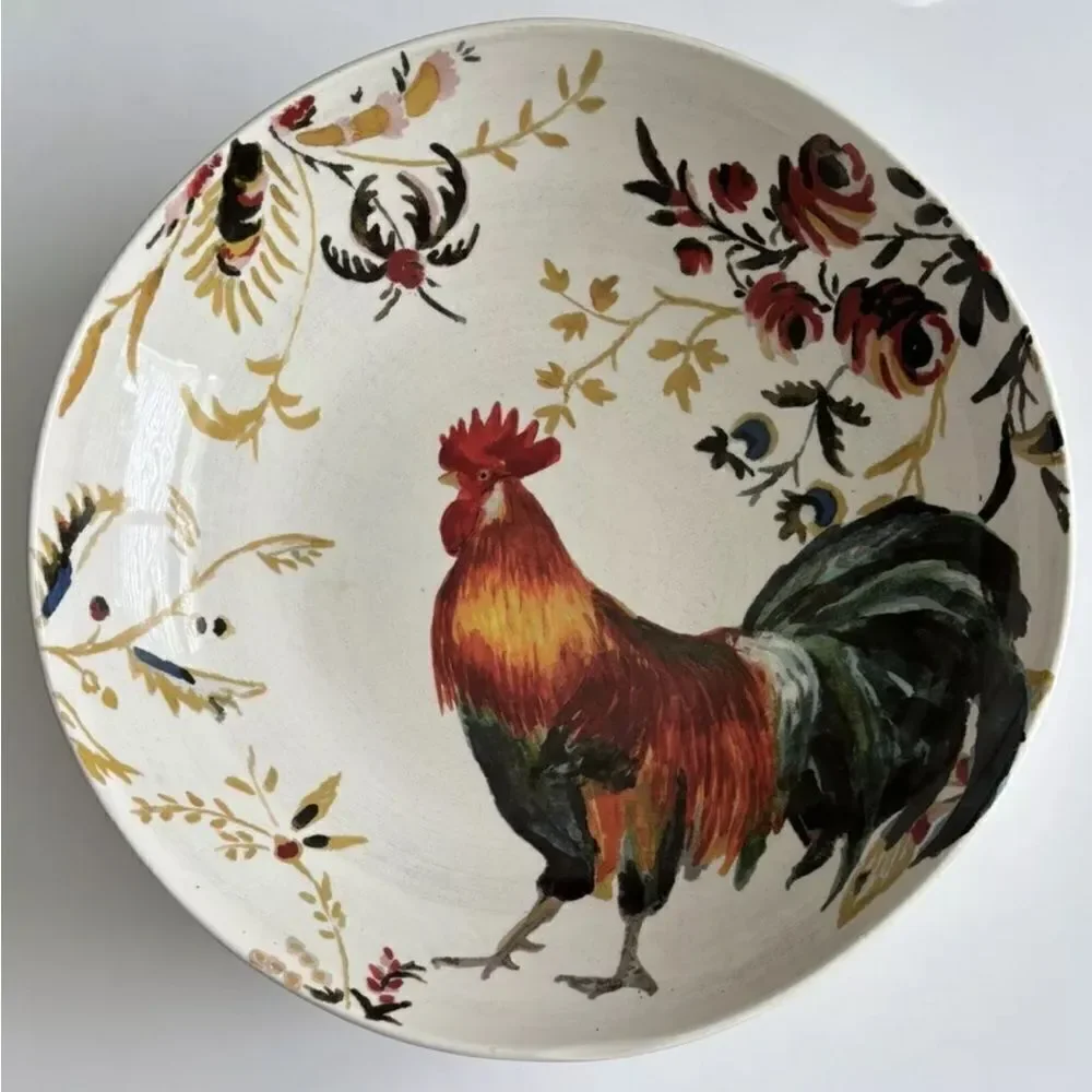 Williams Sonoma Rooster Francais Large Serving Bowl By Marc Lacaze 2008